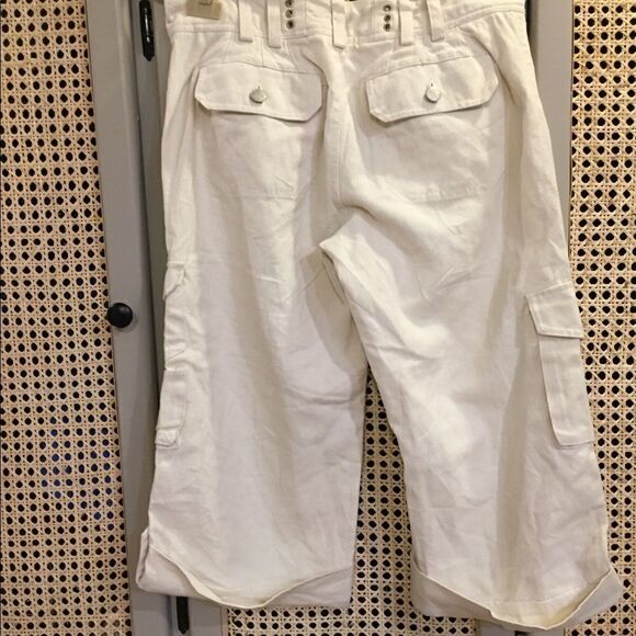 The Hempest Women’s Cargo Capri Ivory Size 6 - Picture 7 of 7